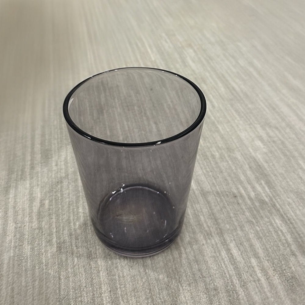 6.5” translucent blue tapered glass vase - Picture 3 of 9